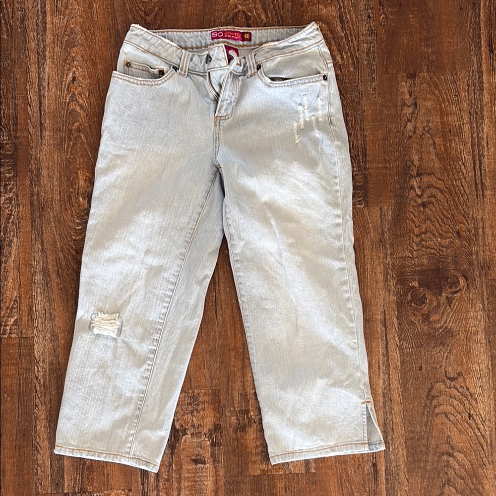 Vintage Y2K SO Light Blue capri/ankle jeans